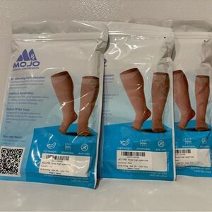 Mojo Open-Toe Compression Socks Pink